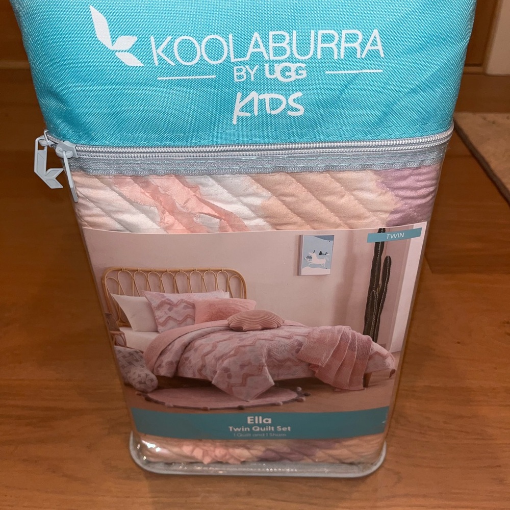 Koolaburra Kids Ella Twin Quilt Set - Pink and Purple